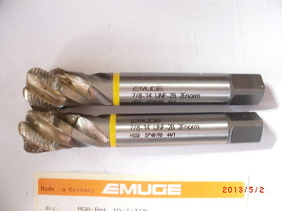 供應德國EMUGE美制細牙螺旋絲錐7/8-14UNF C0501000.5051——上海彥鑫機械工具
